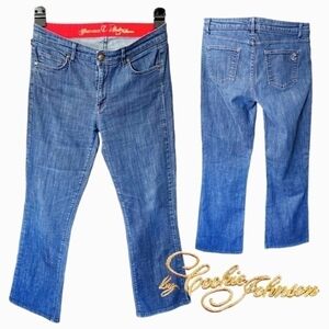 CJ by Cookie Johnson Cosmos Bootcut Denim Distressed Stretch Jeans Size 29